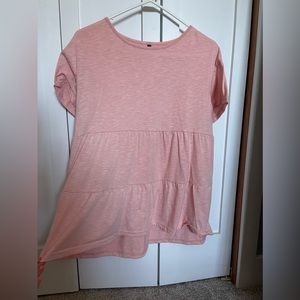 Pink flowy shirt